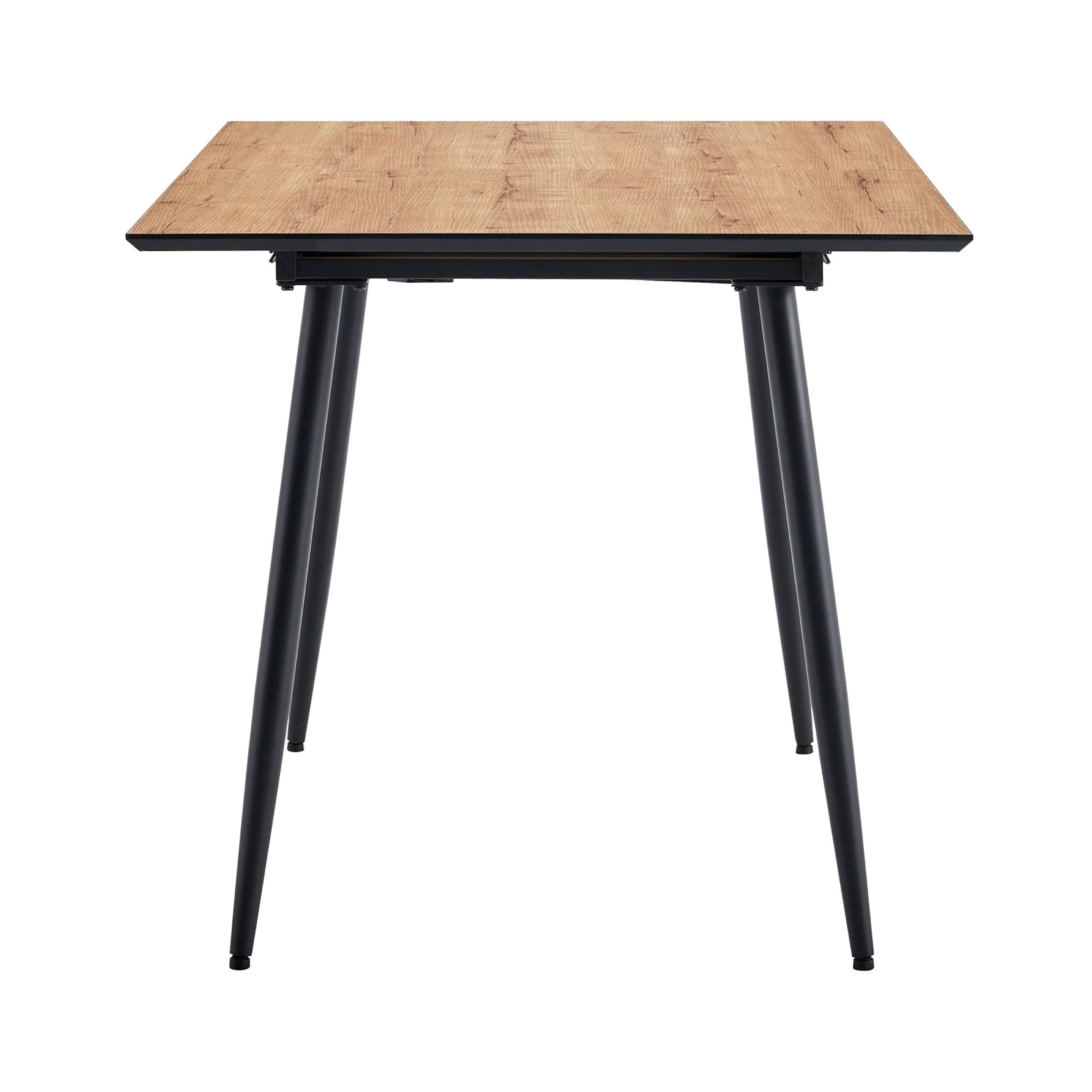 Scandi - Mesa de comedor extensible estilo escandinavo - Natural