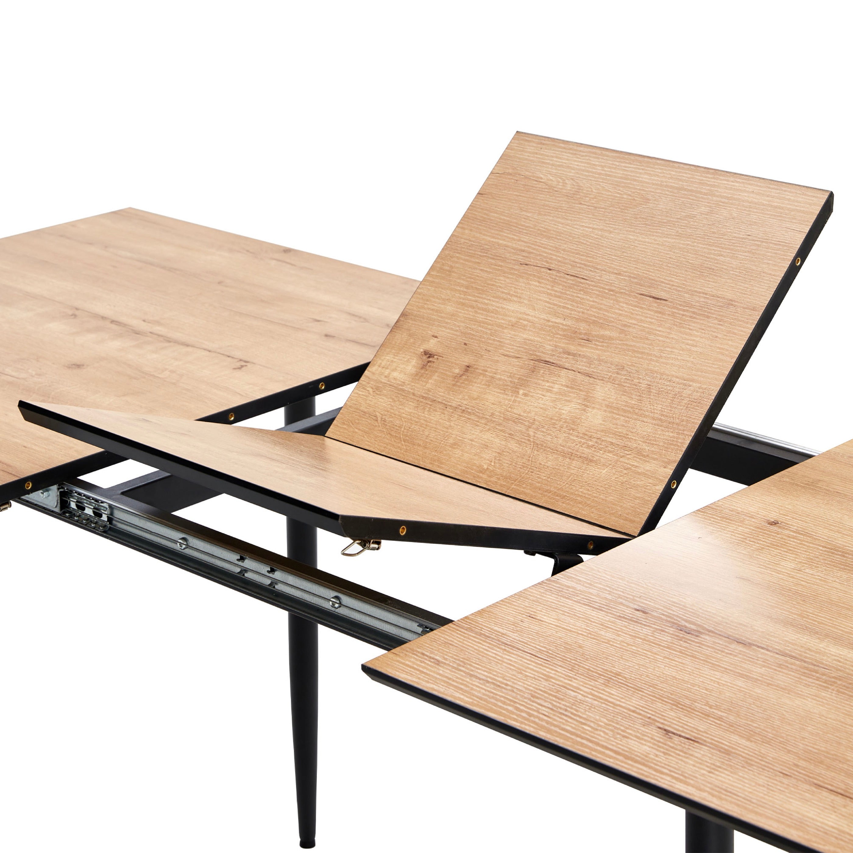 Scandi - Mesa de comedor extensible estilo escandinavo - Natural