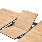 Scandi - Mesa de comedor extensible estilo escandinavo - Natural