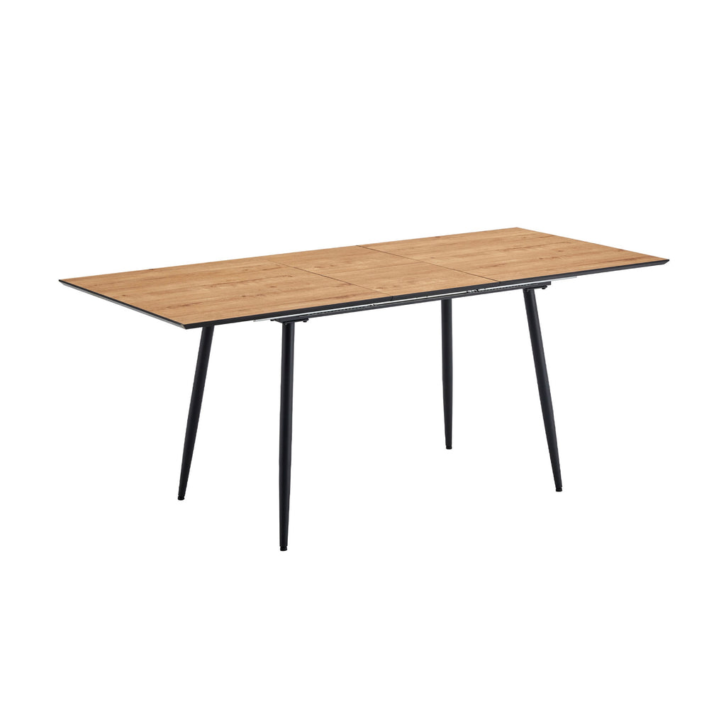 Scandi - Mesa de comedor extensible estilo escandinavo - Natural
