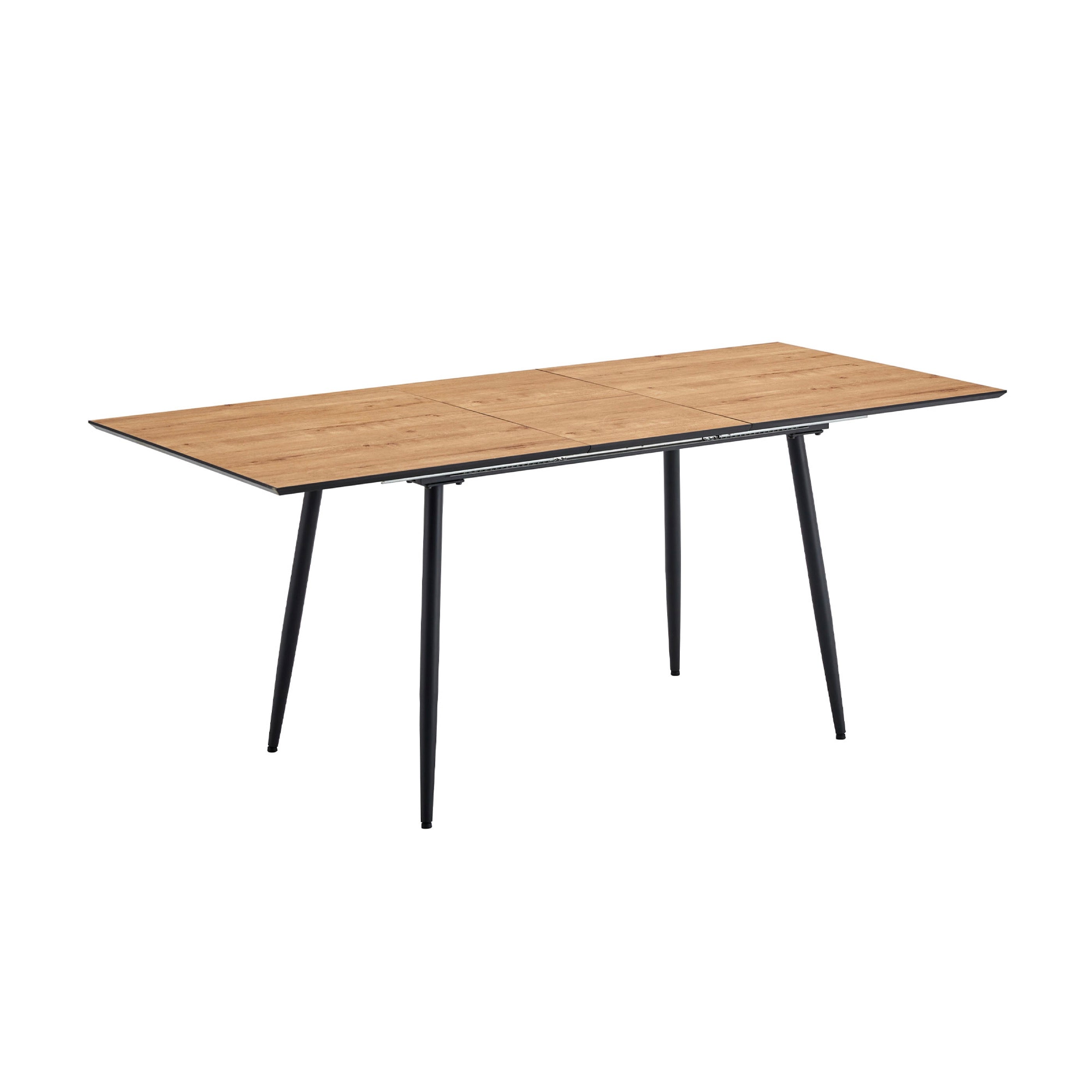 Scandi - Mesa de comedor extensible estilo escandinavo - Natural