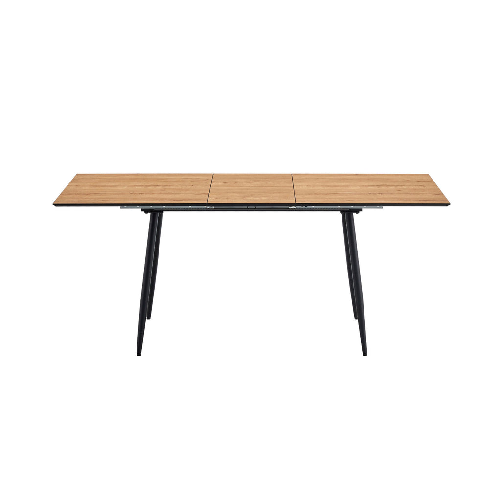 Scandi - Mesa de comedor extensible estilo escandinavo - Natural