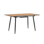 Scandi - Mesa de comedor extensible estilo escandinavo - Natural