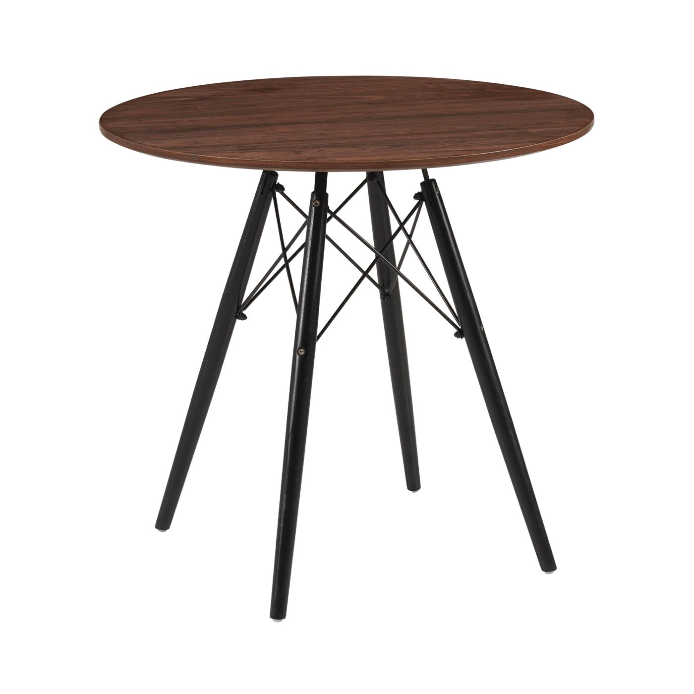 Scandi - Scandinavian Round Dining Table - Walnut