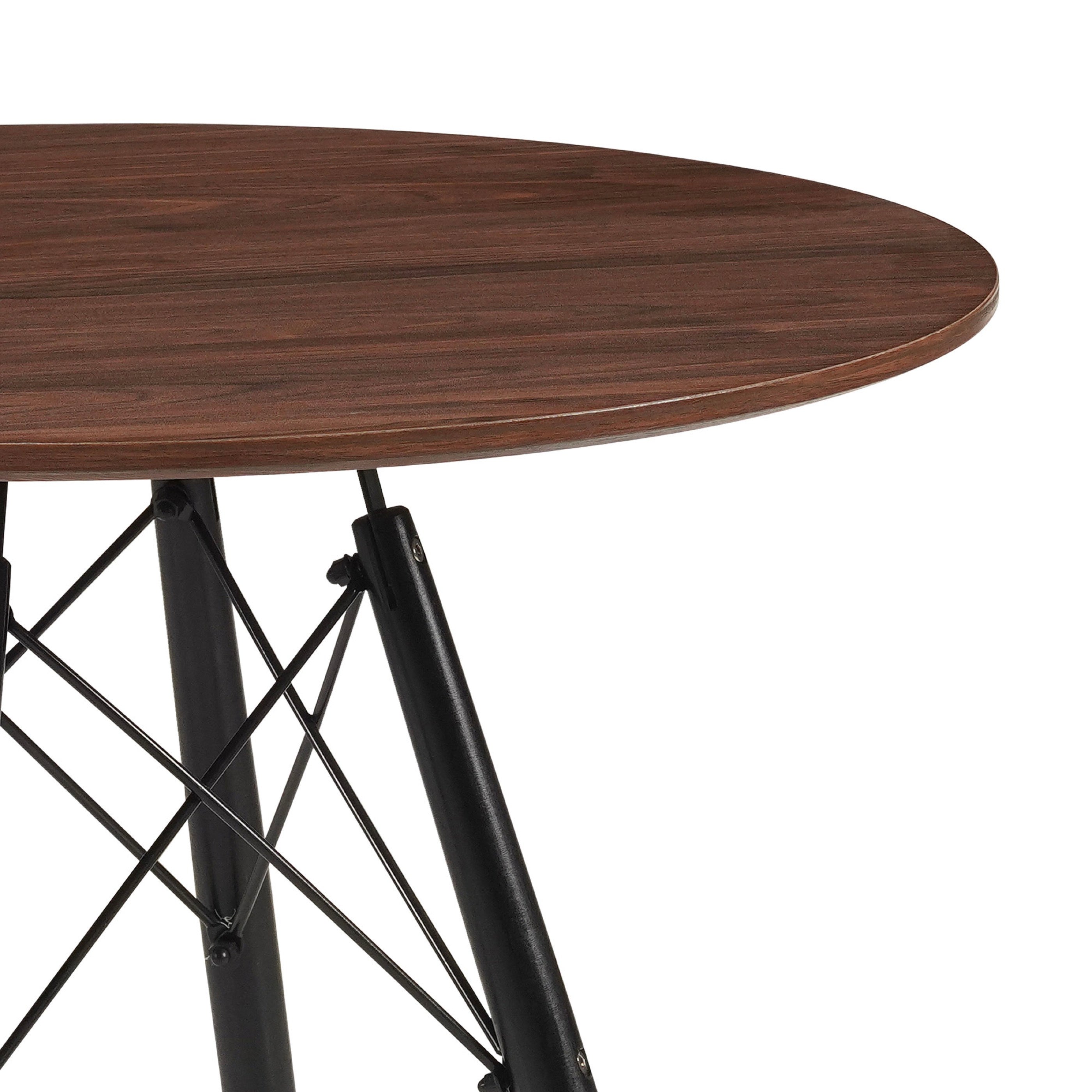 Scandi - Scandinavian Round Dining Table - Walnut