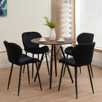 Scandi - Scandinavian Round Dining Table - Walnut