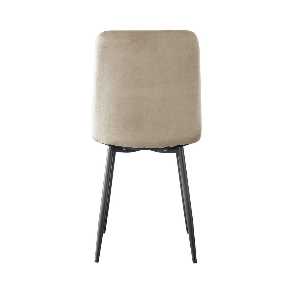 Velvet - Lot De 4 Chaises Repas - Velours - Taupe