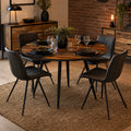 Scandi - Table De Repas Ronde Style Scandinave - Naturel