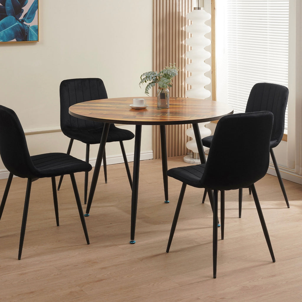 Scandi - Table De Repas Ronde Style Scandinave - Naturel