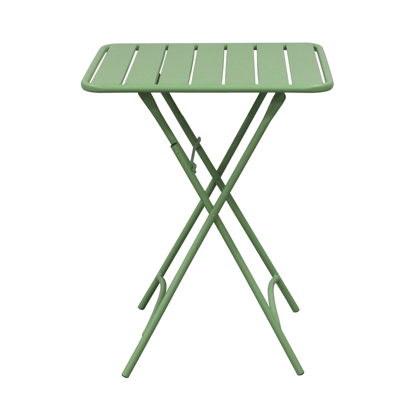 Baca - Ensemble Table + 2 Chaises De Jardin Pliable En Métal - Vert