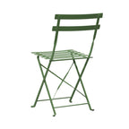 Baca - Table + 2 Metal Garden Chairs Set - Green