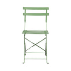 Baca - Table + 2 Metal Garden Chairs Set - Green