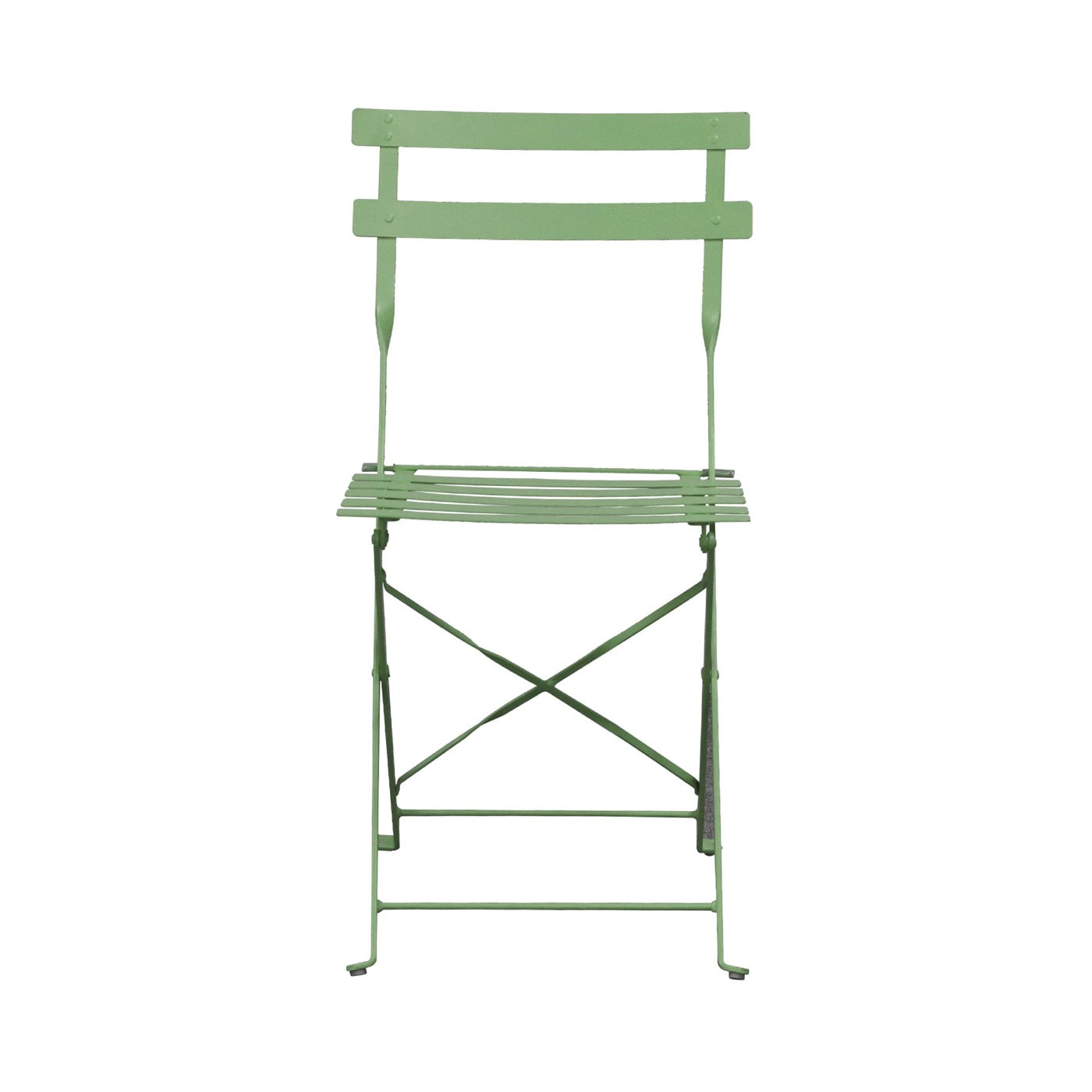 Baca - Table + 2 Metal Garden Chairs Set - Green