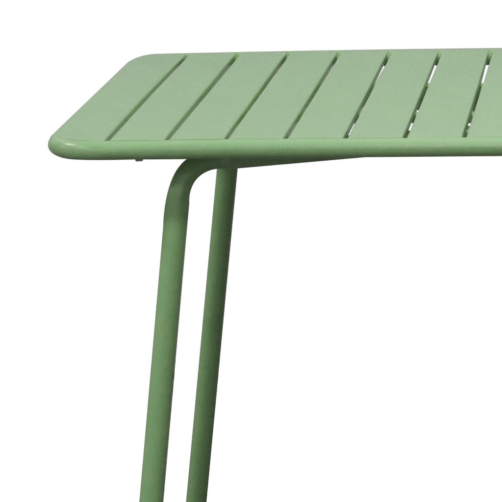 Baca - Metal Garden Table - Green