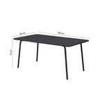 Baca - Mesa de Jardín de Metal - Gris