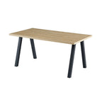 Alina - Table À Manger Et Pieds En Métal - 4 Personnes - Naturel
