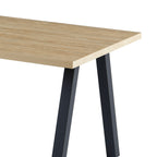 Alina - Table À Manger Et Pieds En Métal - 4 Personnes - Naturel