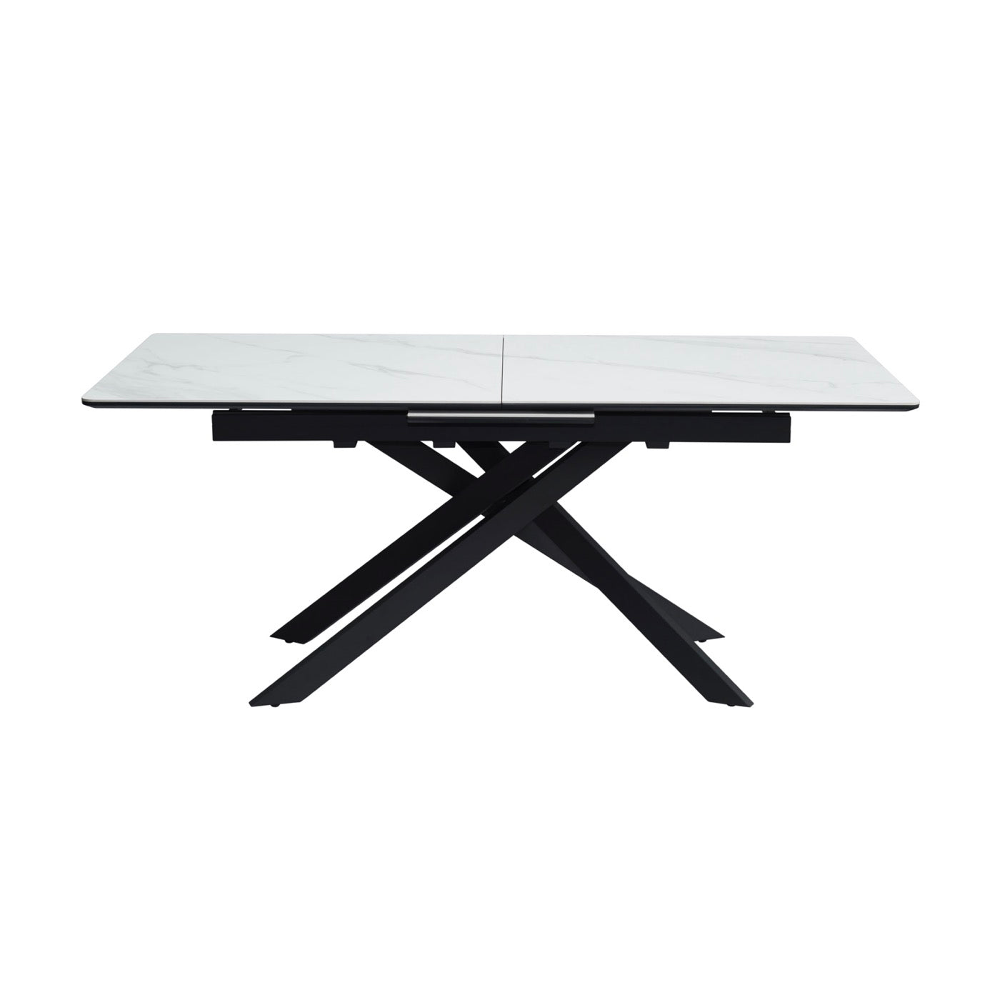 Inski - Mesa de comedor extensible - 8 plazas - Blanco