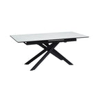 Inski - Mesa de comedor extensible - 8 plazas - Blanco