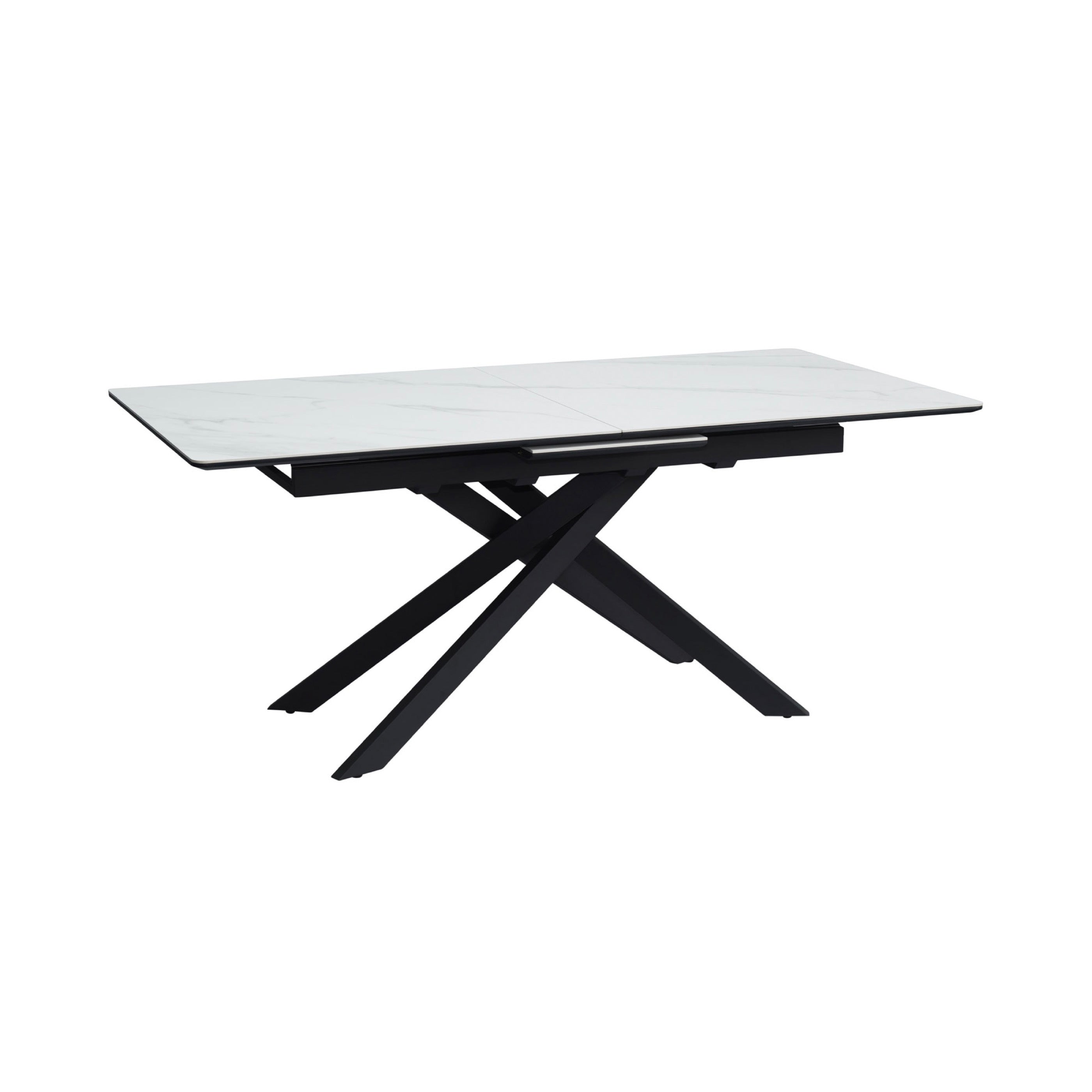 Inski - Mesa de comedor extensible - 8 plazas - Blanco