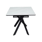Inski - Mesa de comedor extensible - 8 plazas - Blanco