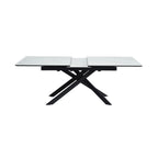 Inski - Mesa de comedor extensible - 8 plazas - Blanco