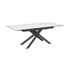 Inski - Mesa de comedor extensible - 8 plazas - Blanco