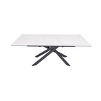 Inski - Mesa de comedor extensible - 8 plazas - Blanco