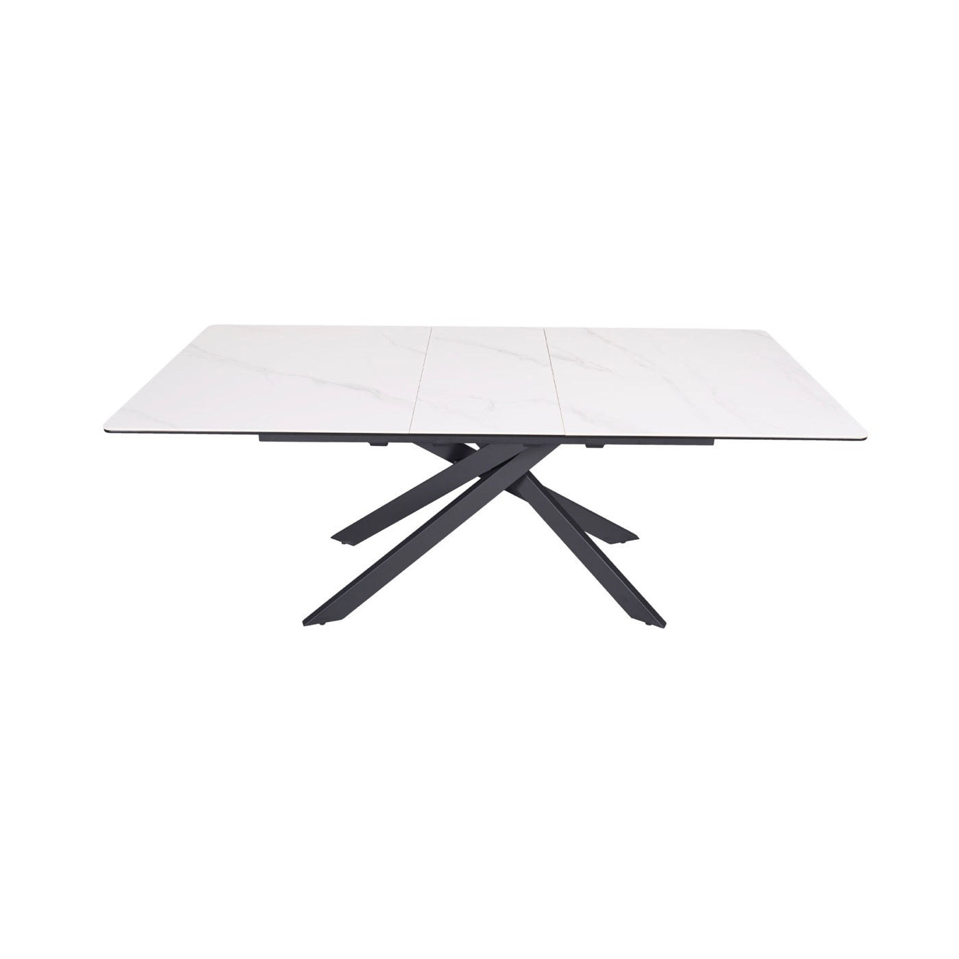 Inski - Mesa de comedor extensible - 8 plazas - Blanco