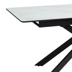 Inski - Mesa de comedor extensible - 8 plazas - Blanco
