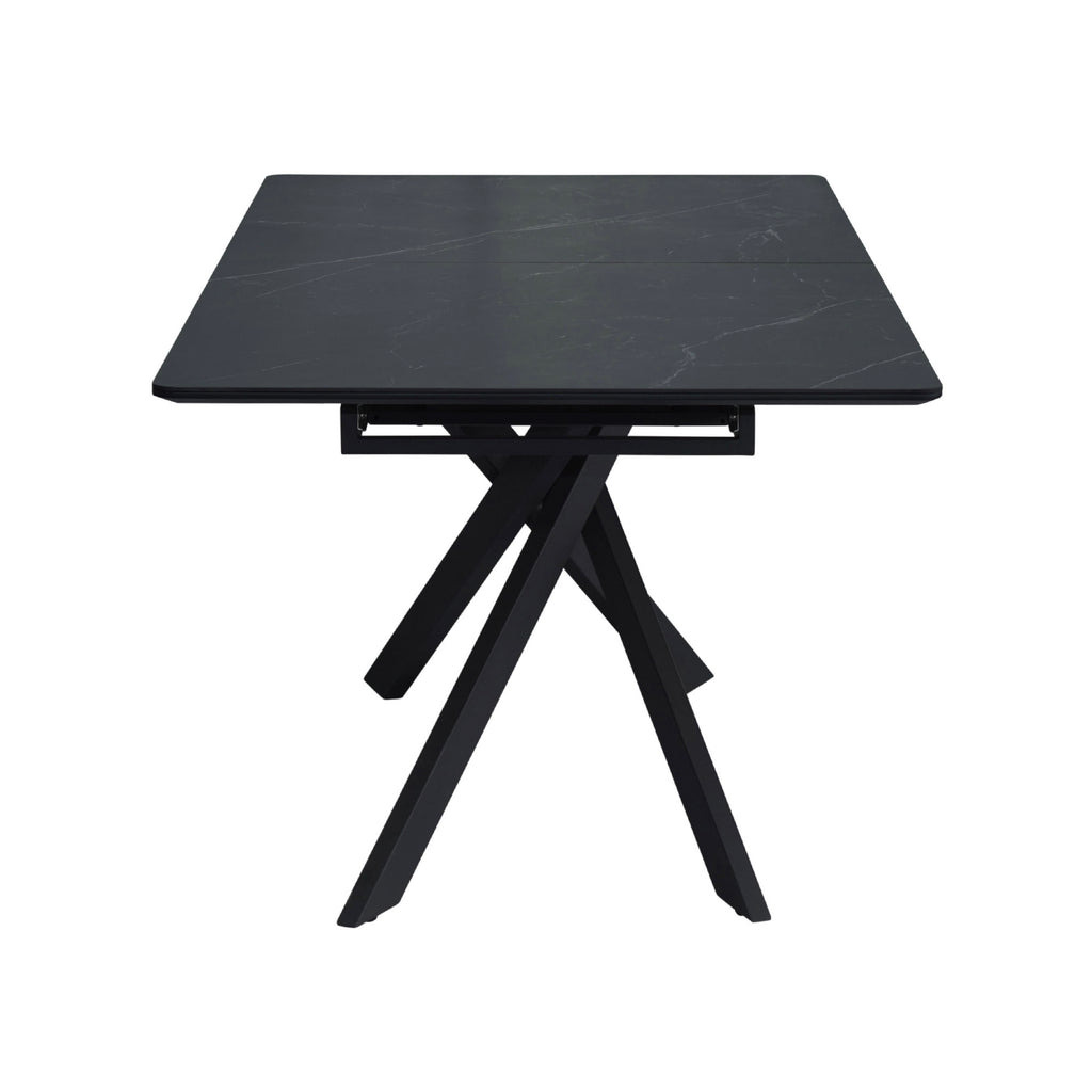 Inski - Table À Manger Extensible - 8 Places - Noir