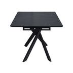 Inski - Table À Manger Extensible - 8 Places - Noir
