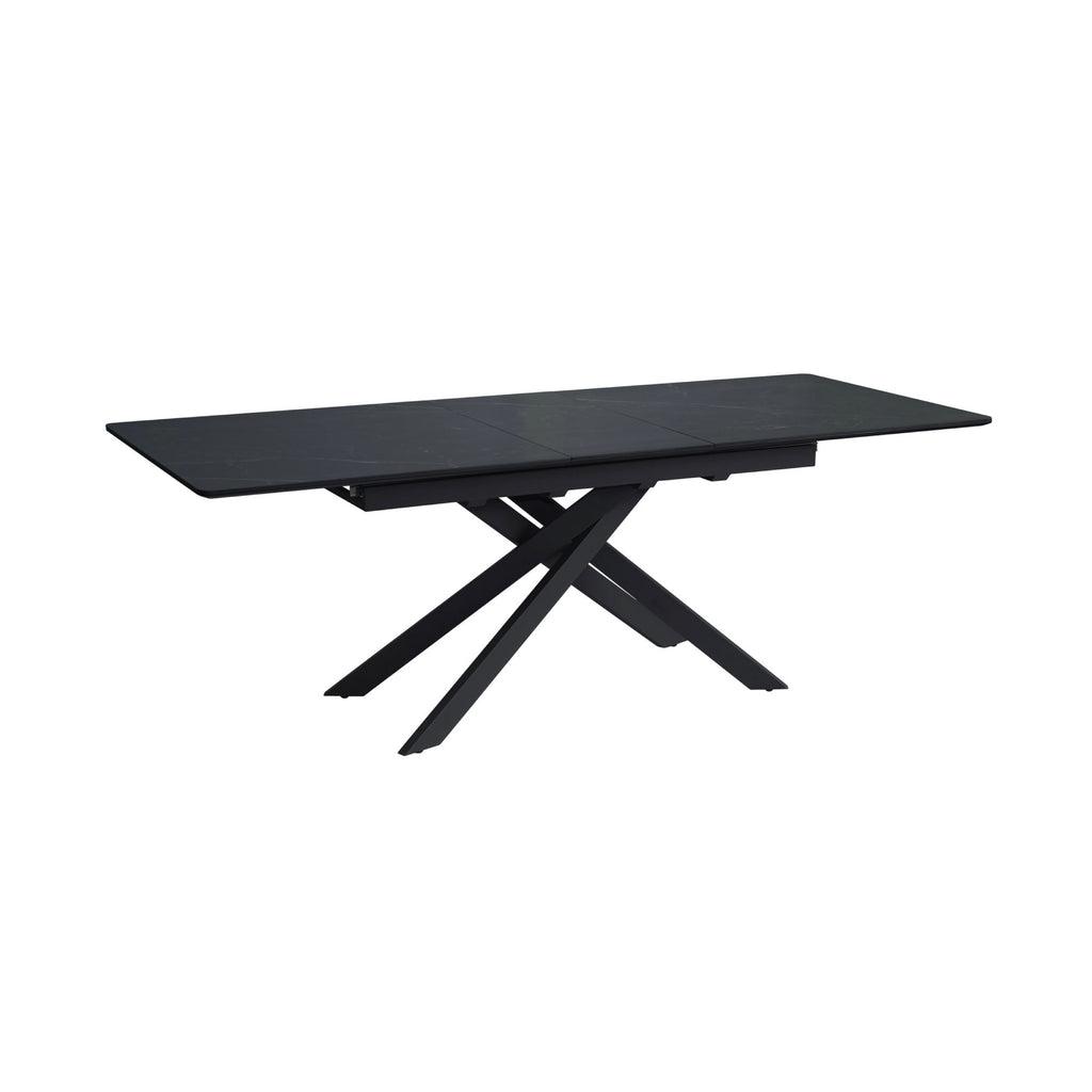Inski - Table À Manger Extensible - 8 Places - Noir