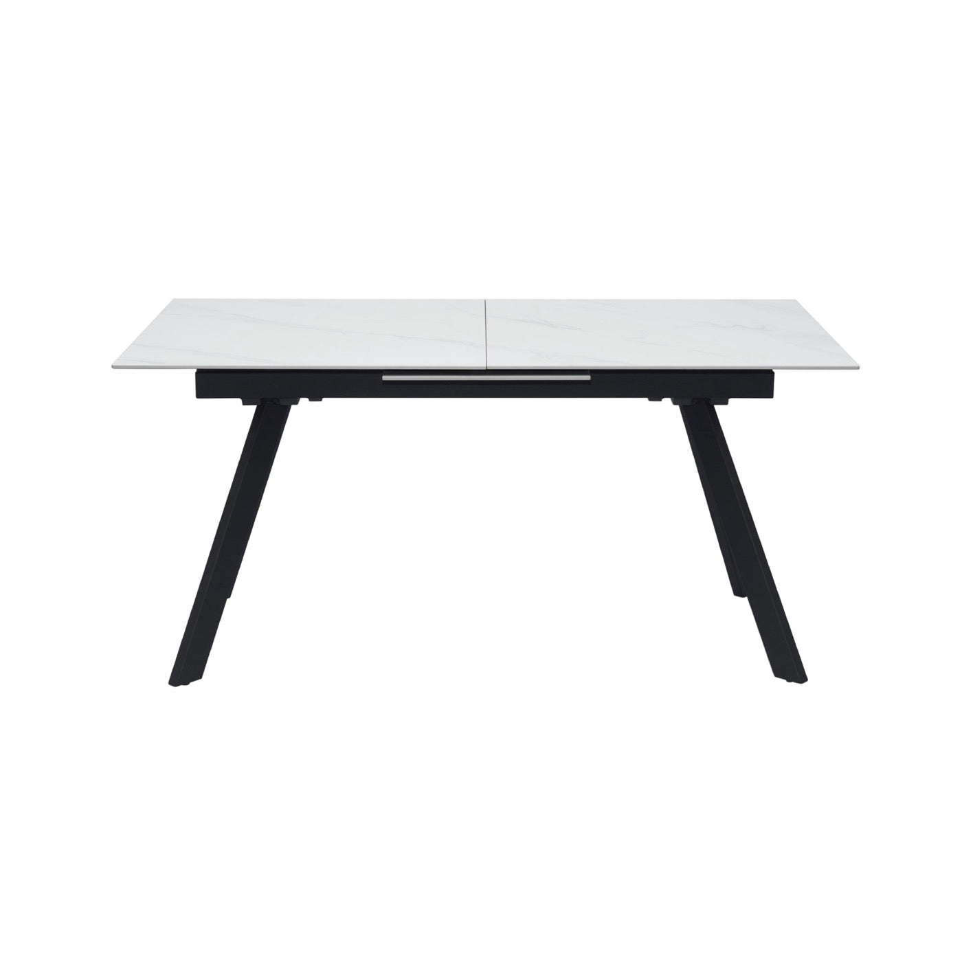 Inski - Mesa de comedor extensible de cerámica - 6 plazas - Blanco