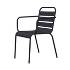 Baca - Conjunto Mesa + 4 Sillas + 2 Sillones Metal - Gris