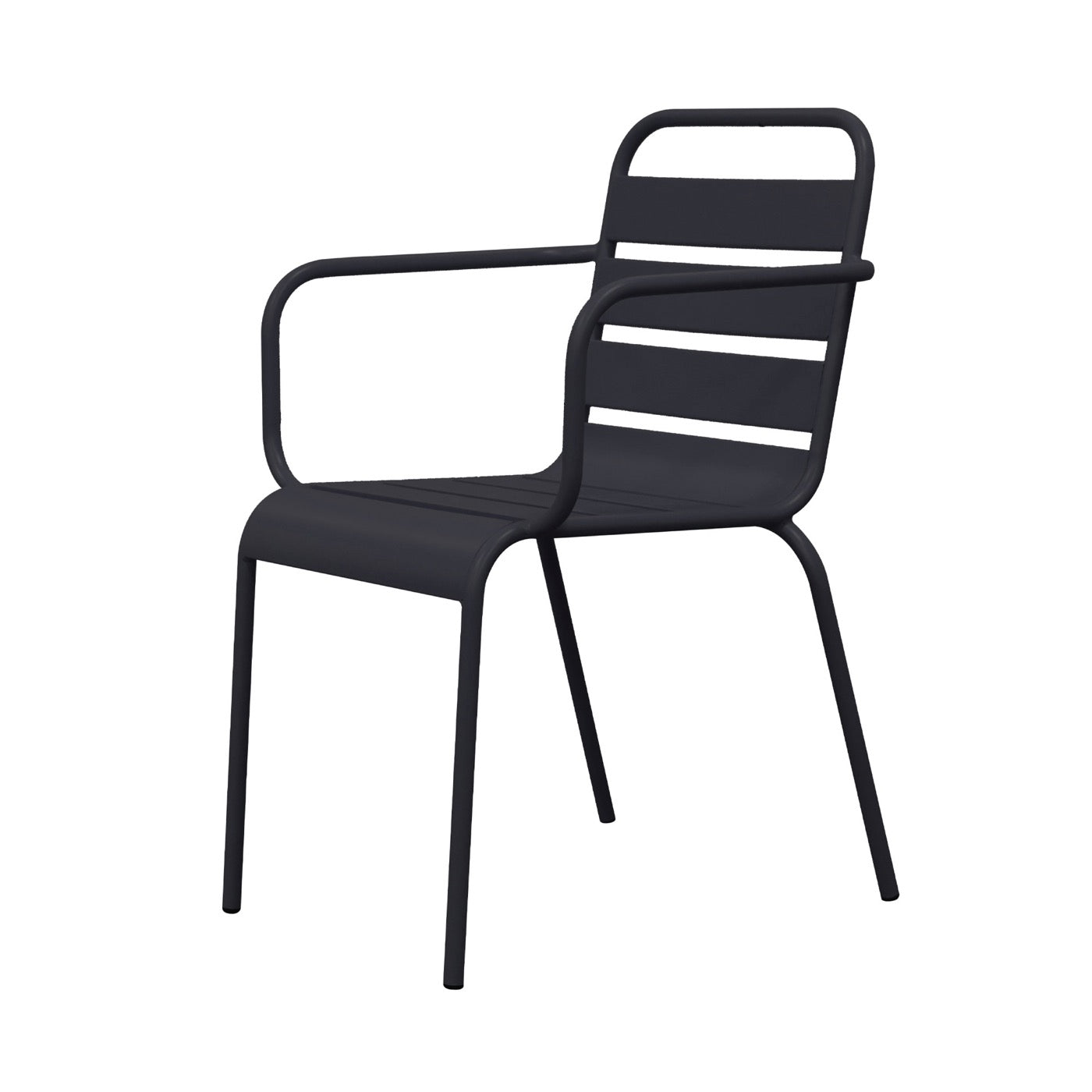 Baca - Conjunto Mesa + 4 Sillas + 2 Sillones Metal - Gris