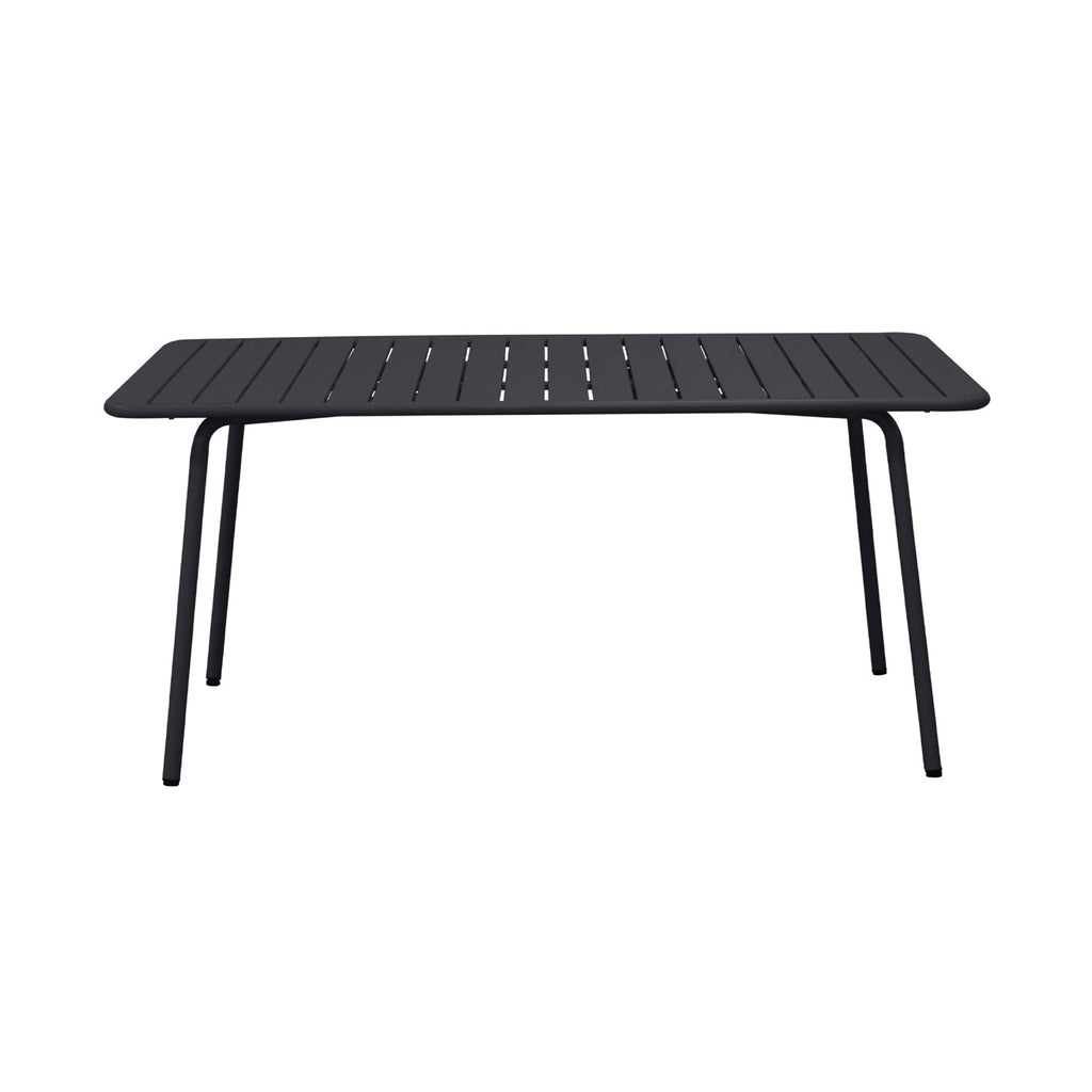 Baca - Conjunto Mesa + 4 Sillas + 2 Sillones Metal - Gris