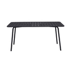 Baca - Conjunto Mesa + 4 Sillas + 2 Sillones Metal - Gris