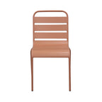 Baca - Table + 4 Chairs + 2 Metal Armchairs Set - Terracotta