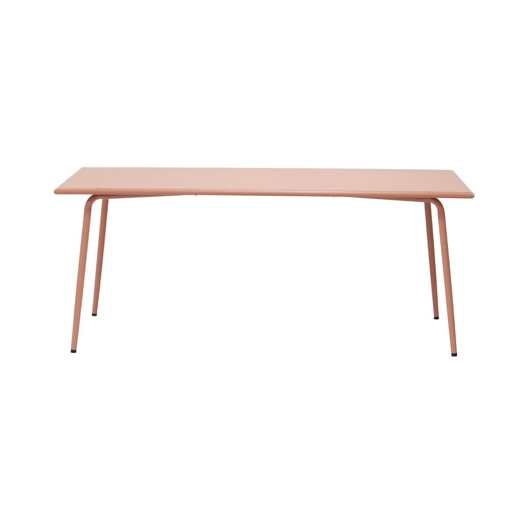 Baca - Conjunto Mesa + 6 Sillas + 2 Sillones Metal - Terracota