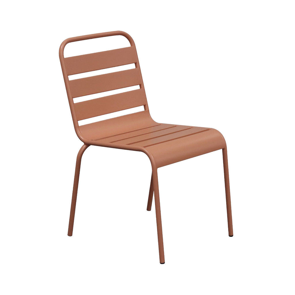 Baca - Conjunto Mesa + 6 Sillas + 2 Sillones Metal - Terracota