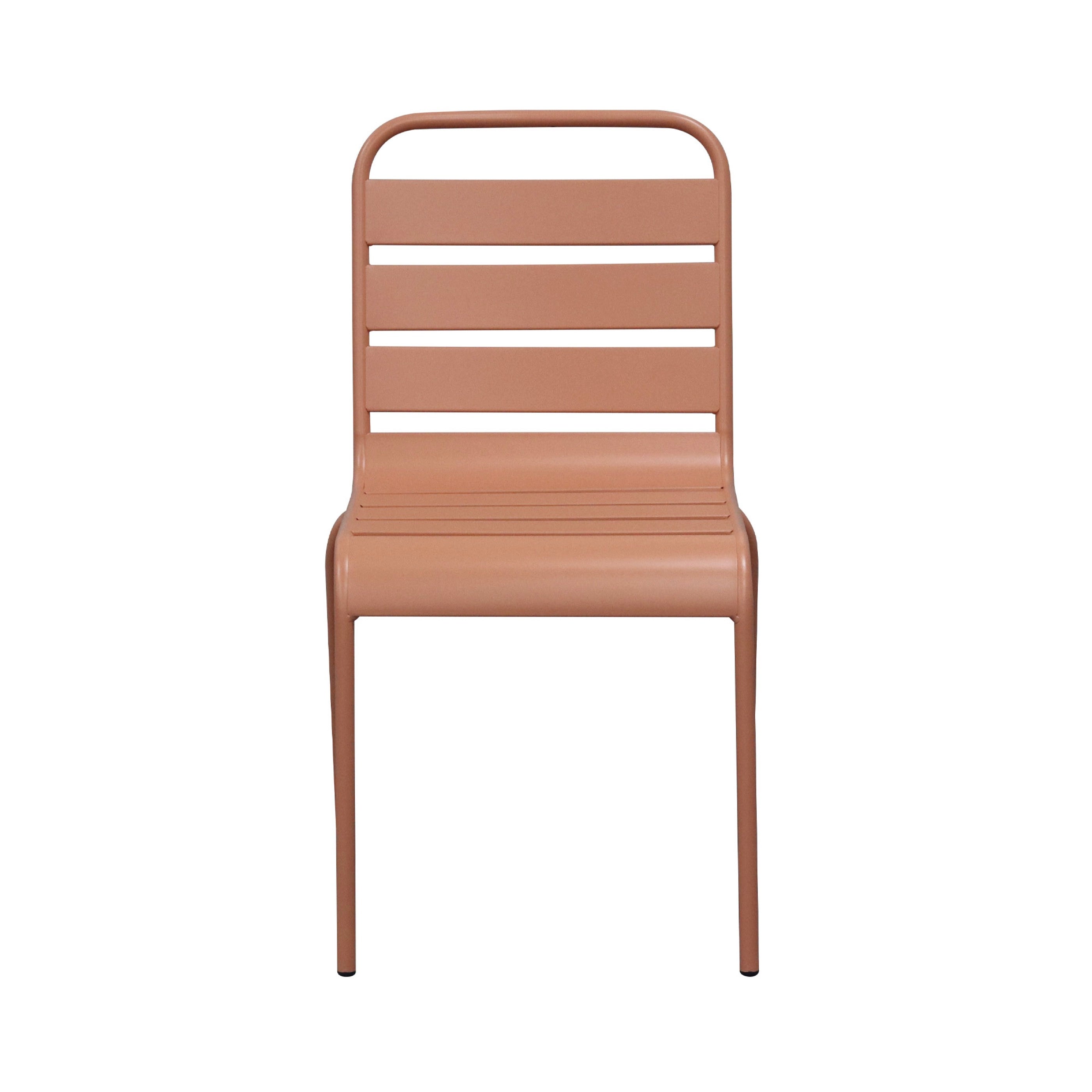 Baca - Conjunto Mesa + 6 Sillas + 2 Sillones Metal - Terracota