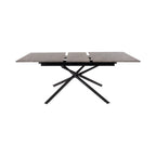 Mindy - Mesa Extensible + 6 Sillas Terciopelo - Gris