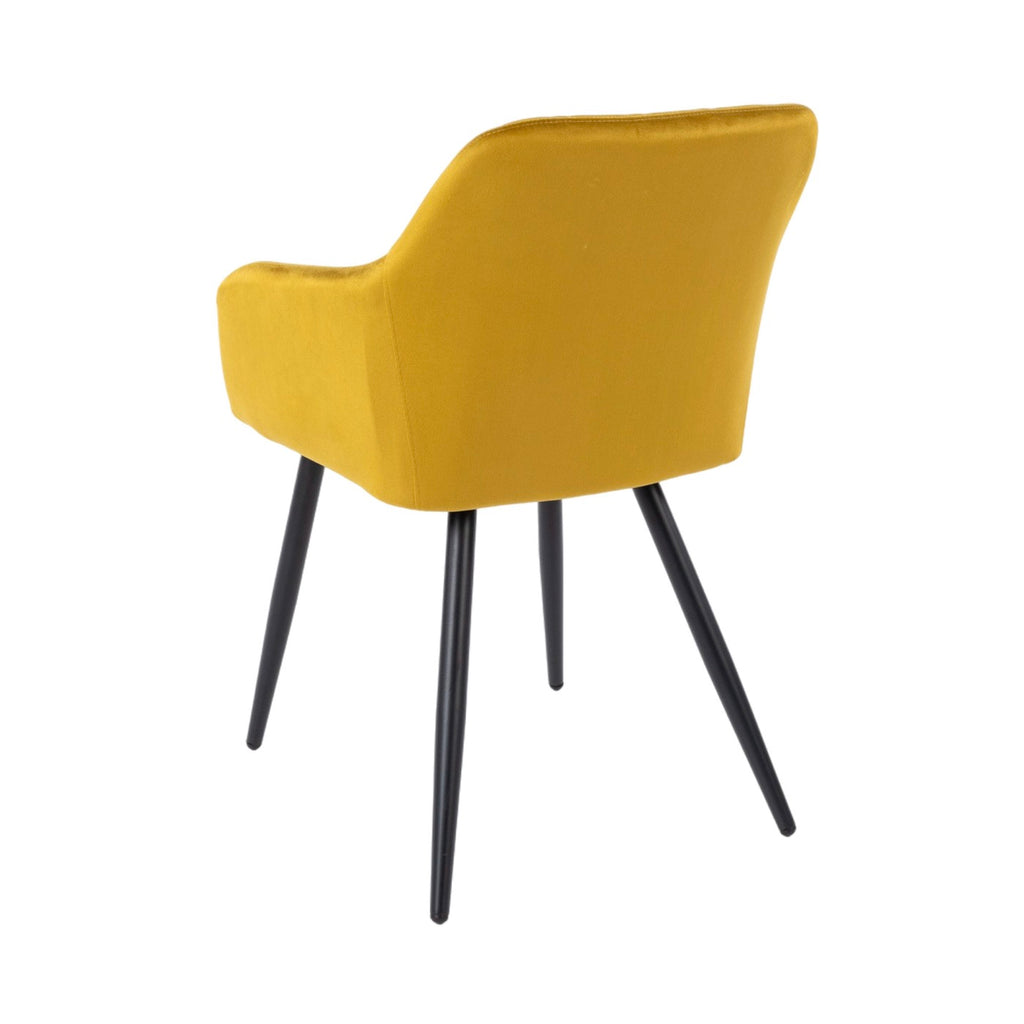 Mindy - Mesa Extensible + 6 Sillas Terciopelo - Gris