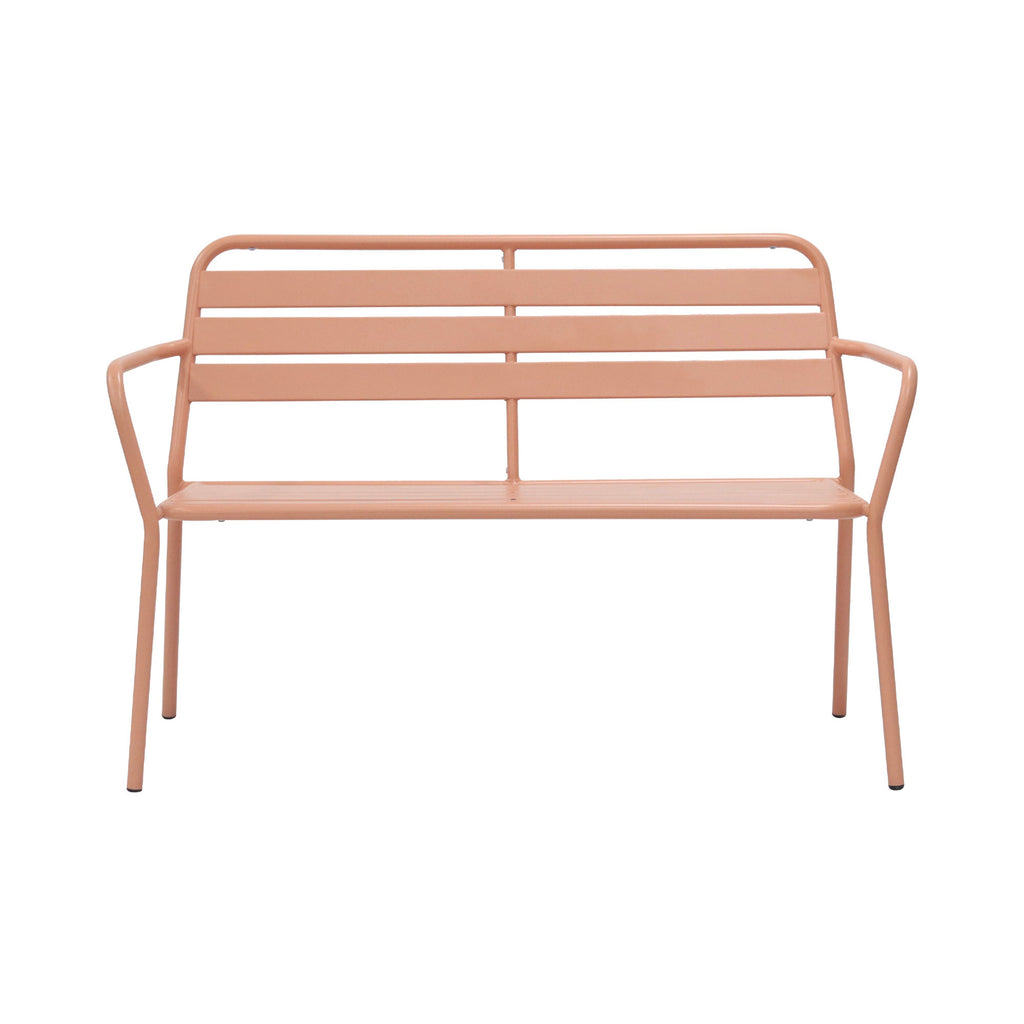 Baca - 4 Seater Metal Garden Furniture - Terracotta