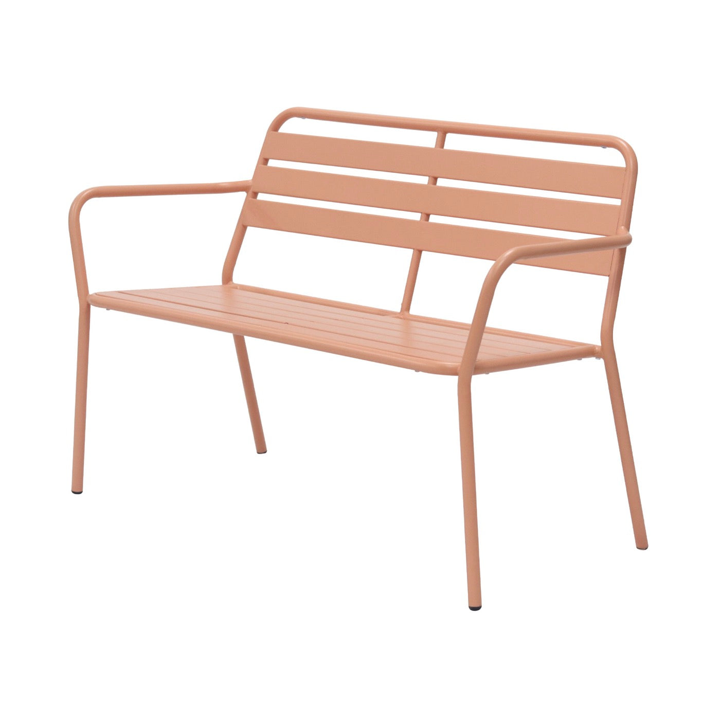 Baca - 4 Seater Metal Garden Furniture - Terracotta