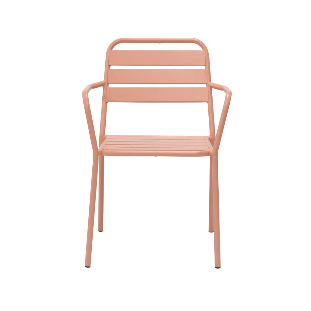 Baca - 4 Seater Metal Garden Furniture - Terracotta
