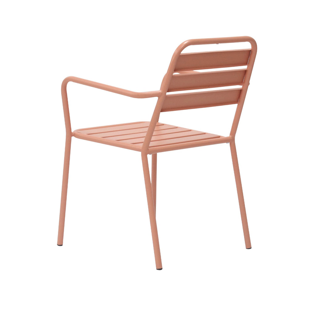 Baca - 4 Seater Metal Garden Furniture - Terracotta