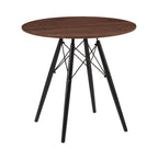 Scandi - Round Table Dining Set + 4 Chairs - Walnut