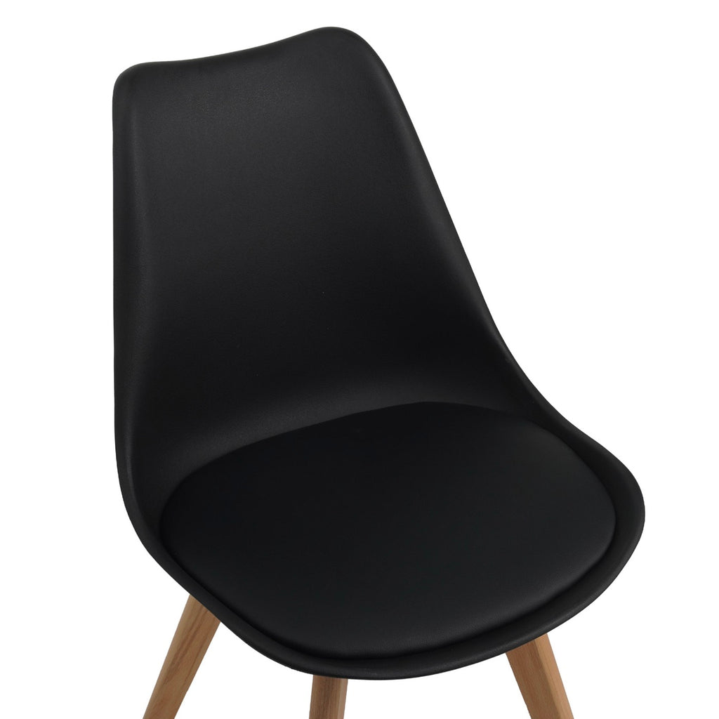 Scandi - Round Table Dining Set + 4 Chairs - Walnut